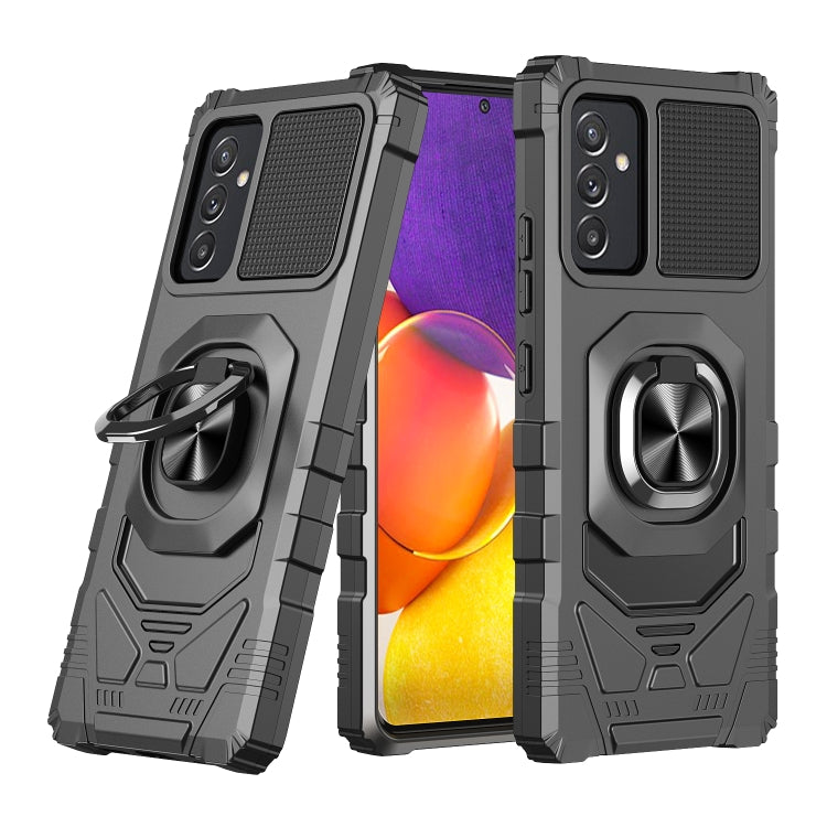 For Samsung Galaxy Quantum 2 / A82 5G 10 PCS Armor Magnetic PC + TPU Shockproof Case with 360 Degree Rotation Ring Holder
