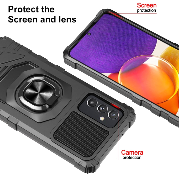 For Samsung Galaxy Quantum 2 / A82 5G 10 PCS Armor Magnetic PC + TPU Shockproof Case with 360 Degree Rotation Ring Holder