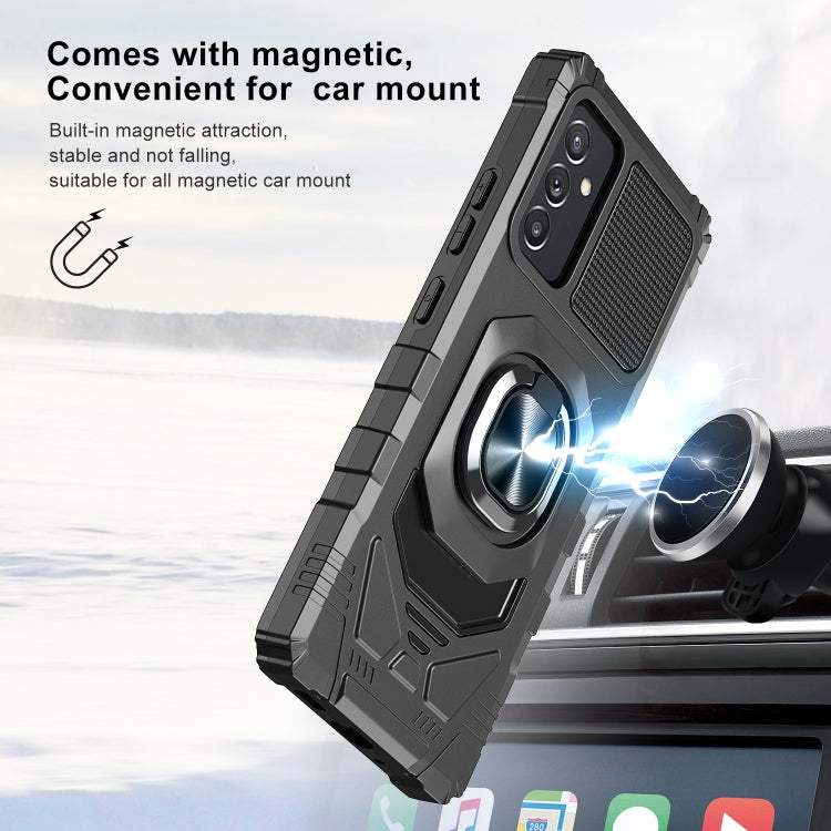 For Samsung Galaxy Quantum 2 / A82 5G 10 PCS Armor Magnetic PC + TPU Shockproof Case with 360 Degree Rotation Ring Holder
