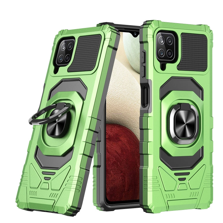 For Samsung Galaxy A12 5G 10 PCS Armor Magnetic PC + TPU Shockproof Case with 360 Degree Rotation Ring Holder