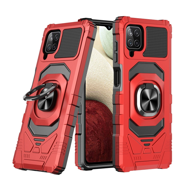 For Samsung Galaxy A12 5G 10 PCS Armor Magnetic PC + TPU Shockproof Case with 360 Degree Rotation Ring Holder