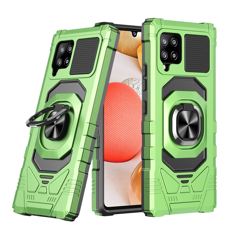 For Samsung Galaxy A42 5G 10 PCS Armor Magnetic PC + TPU Shockproof Case with 360 Degree Rotation Ring Holder