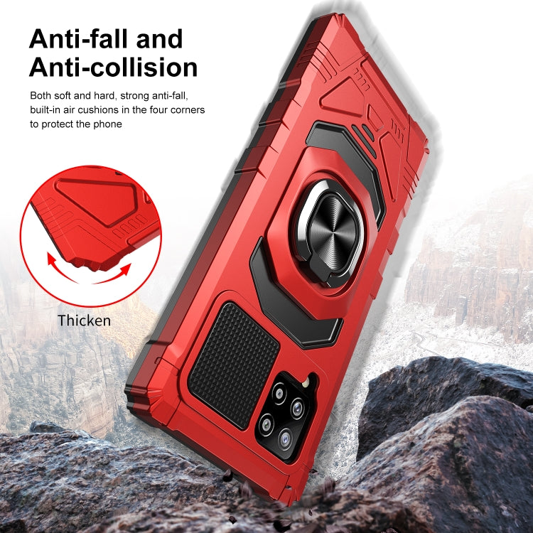 For Samsung Galaxy A42 5G 10 PCS Armor Magnetic PC + TPU Shockproof Case with 360 Degree Rotation Ring Holder