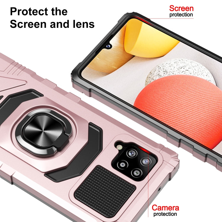 For Samsung Galaxy A42 5G 10 PCS Armor Magnetic PC + TPU Shockproof Case with 360 Degree Rotation Ring Holder