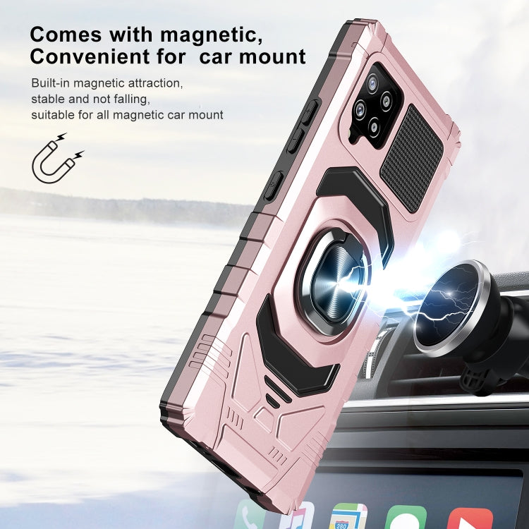For Samsung Galaxy A42 5G 10 PCS Armor Magnetic PC + TPU Shockproof Case with 360 Degree Rotation Ring Holder