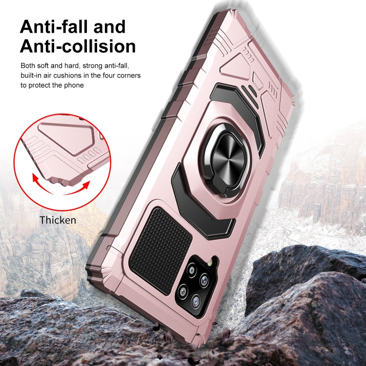 For Samsung Galaxy A42 5G 10 PCS Armor Magnetic PC + TPU Shockproof Case with 360 Degree Rotation Ring Holder