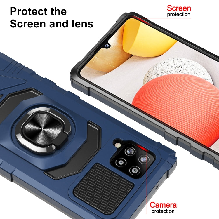For Samsung Galaxy A42 5G 10 PCS Armor Magnetic PC + TPU Shockproof Case with 360 Degree Rotation Ring Holder
