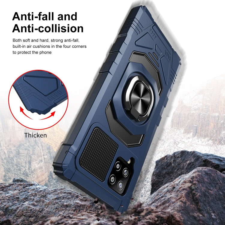 For Samsung Galaxy A42 5G 10 PCS Armor Magnetic PC + TPU Shockproof Case with 360 Degree Rotation Ring Holder