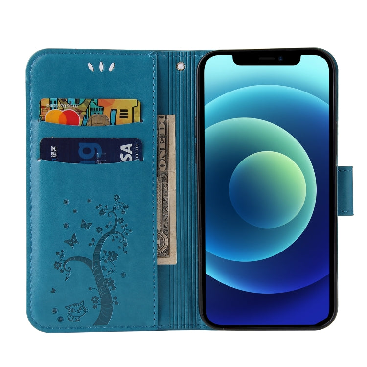 For iPhone 12 mini Embossed Lucky Tree Horizontal Flip Leather Case with Holder & Card Slot & Wallet & Lanyard