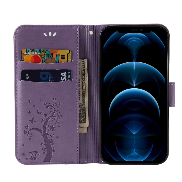 For iPhone 12 Pro Max Embossed Lucky Tree Horizontal Flip Leather Case with Holder & Card Slot & Wallet & Lanyard