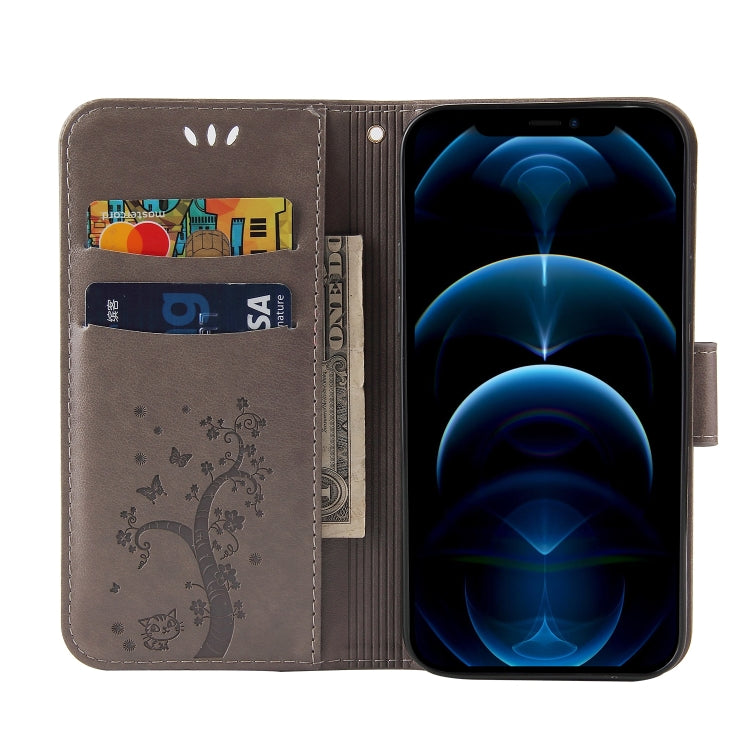 For iPhone 12 Pro Max Embossed Lucky Tree Horizontal Flip Leather Case with Holder & Card Slot & Wallet & Lanyard