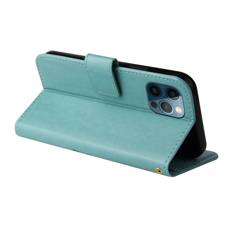 For iPhone 12 Pro Max Embossed Lucky Tree Horizontal Flip Leather Case with Holder & Card Slot & Wallet & Lanyard