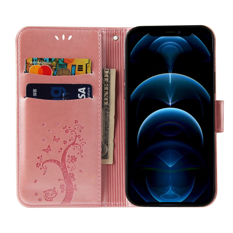 For iPhone 12 Pro Max Embossed Lucky Tree Horizontal Flip Leather Case with Holder & Card Slot & Wallet & Lanyard
