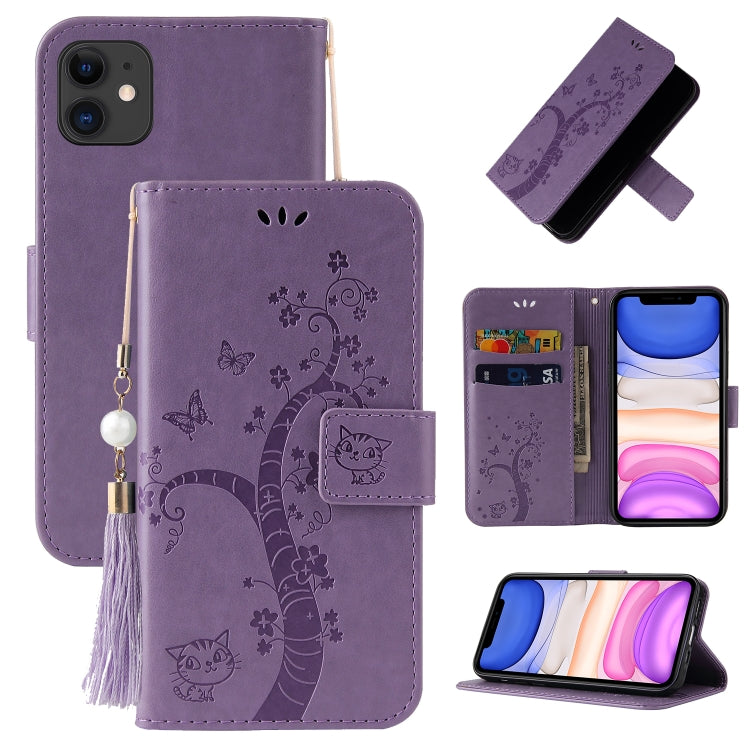 For iPhone 11 Pro Embossed Lucky Tree Horizontal Flip Leather Casewith Holder & Card Slot & Wallet & Lanyard