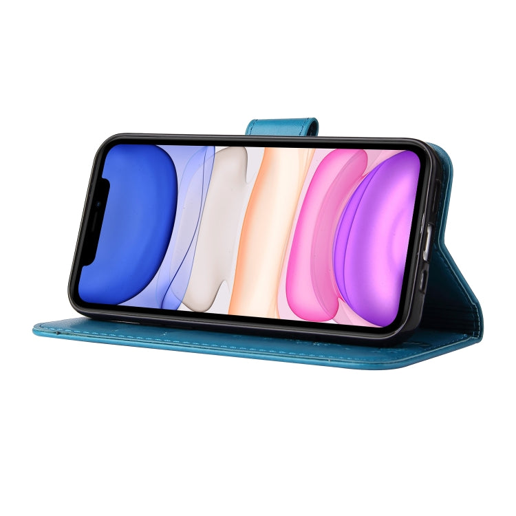 For iPhone 11 Pro Embossed Lucky Tree Horizontal Flip Leather Casewith Holder & Card Slot & Wallet & Lanyard