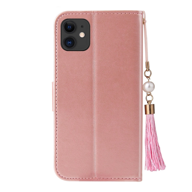 For iPhone 11 Pro Embossed Lucky Tree Horizontal Flip Leather Casewith Holder & Card Slot & Wallet & Lanyard