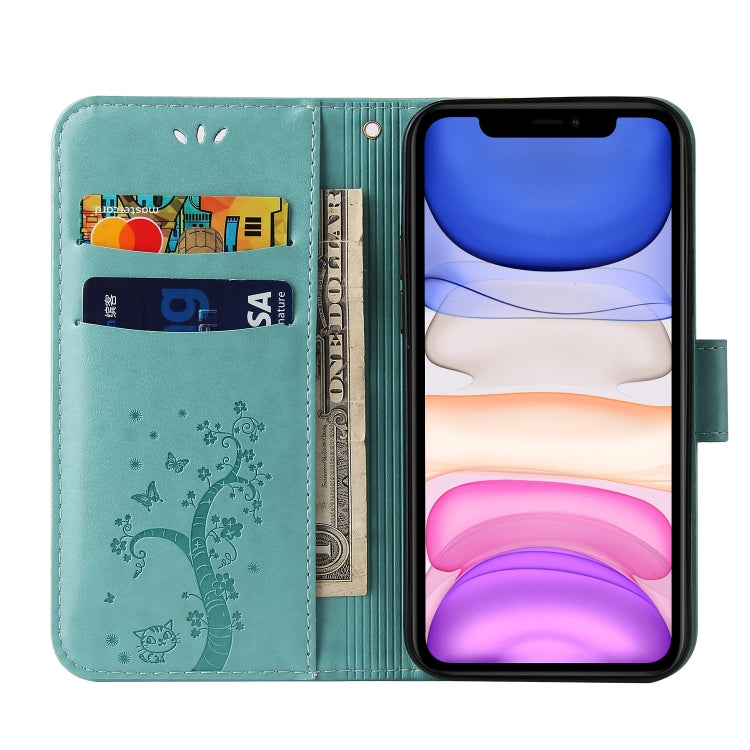 For iPhone 11 Embossed Lucky Tree Horizontal Flip Leather Case with Holder & Card Slot & Wallet & Lanyard