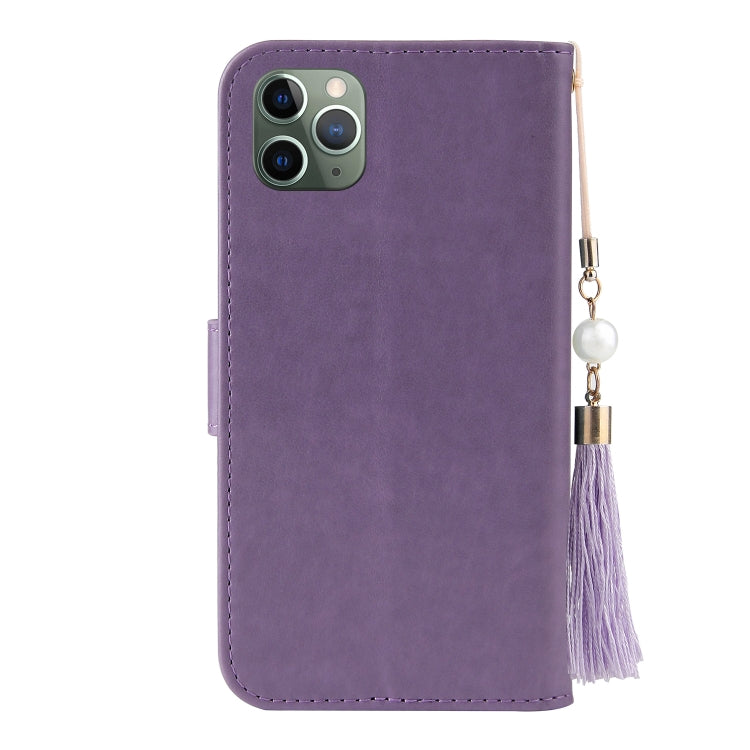 For iPhone 11 Pro Max Embossed Lucky Tree Horizontal Flip Leather Case with Holder & Card Slot & Wallet & Lanyard