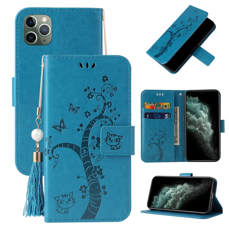For iPhone 11 Pro Max Embossed Lucky Tree Horizontal Flip Leather Case with Holder & Card Slot & Wallet & Lanyard