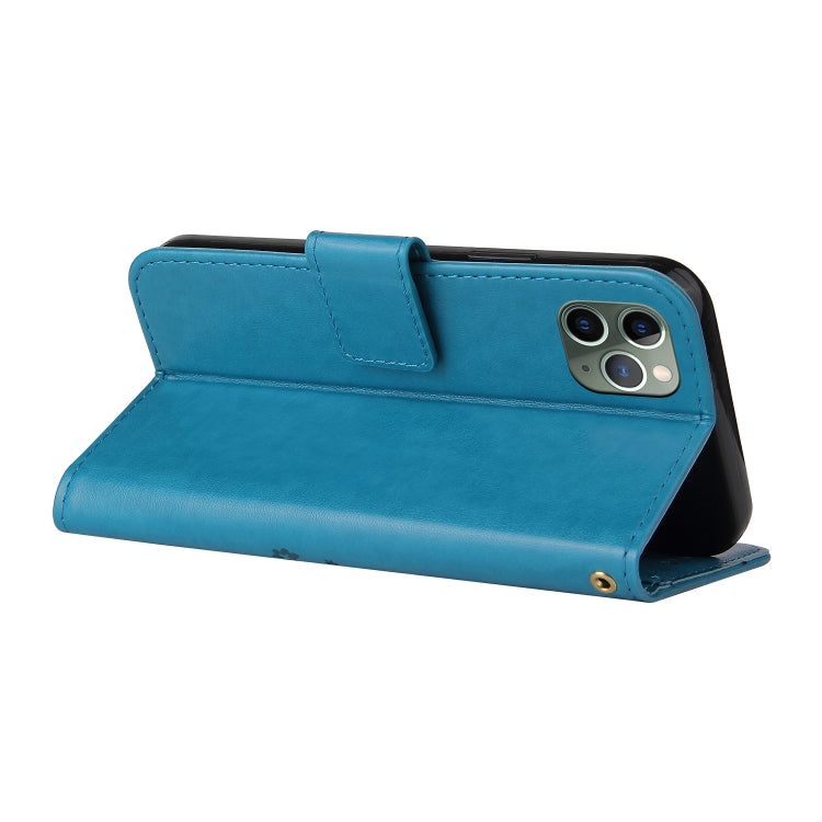 For iPhone 11 Pro Max Embossed Lucky Tree Horizontal Flip Leather Case with Holder & Card Slot & Wallet & Lanyard