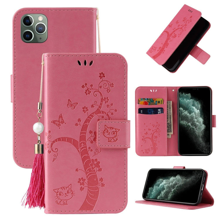 For iPhone 11 Pro Max Embossed Lucky Tree Horizontal Flip Leather Case with Holder & Card Slot & Wallet & Lanyard