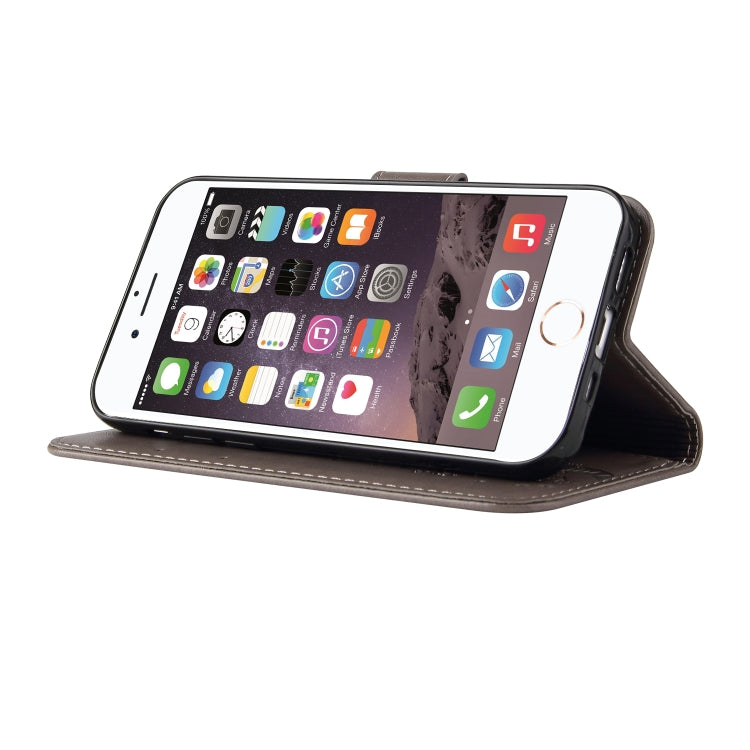 For iPhone SE 2022 / SE 2020 / 8 / 7 Embossed Lucky Tree Horizontal Flip Leather Case with Holder & Card Slot & Wallet & Lanyard