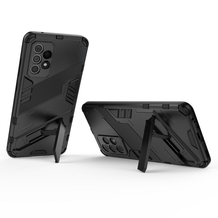 For Samsung Galaxy A52 5G Punk Armor 2 in 1 PC + TPU Shockproof Case with Invisible Holder