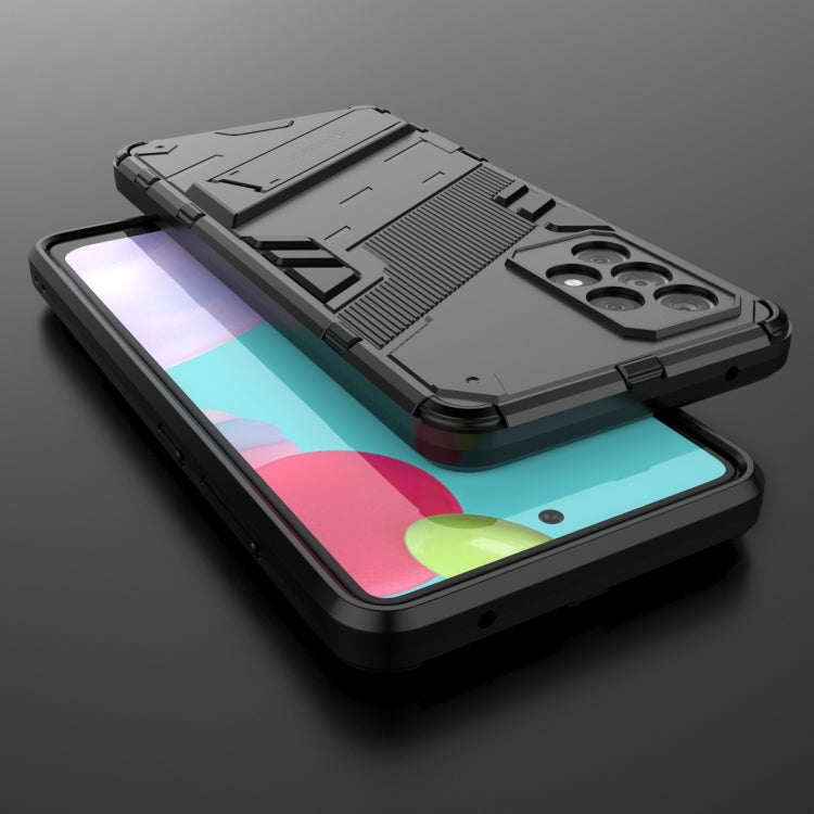 For Samsung Galaxy A52 5G Punk Armor 2 in 1 PC + TPU Shockproof Case with Invisible Holder