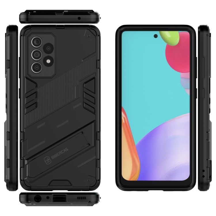For Samsung Galaxy A52 5G Punk Armor 2 in 1 PC + TPU Shockproof Case with Invisible Holder