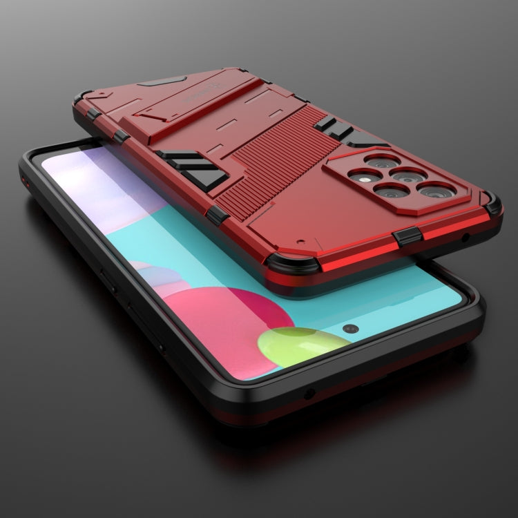 For Samsung Galaxy A52 5G Punk Armor 2 in 1 PC + TPU Shockproof Case with Invisible Holder