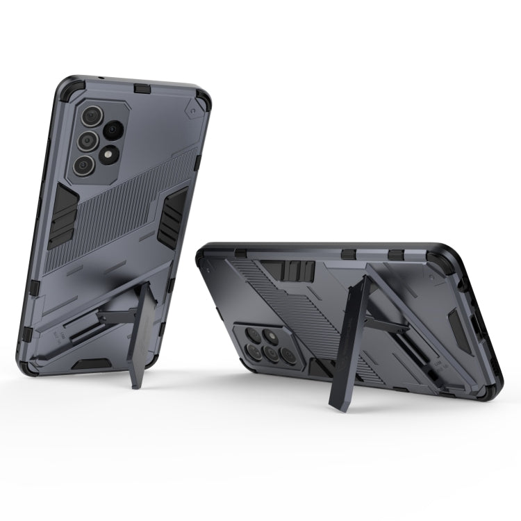 For Samsung Galaxy A52 5G Punk Armor 2 in 1 PC + TPU Shockproof Case with Invisible Holder