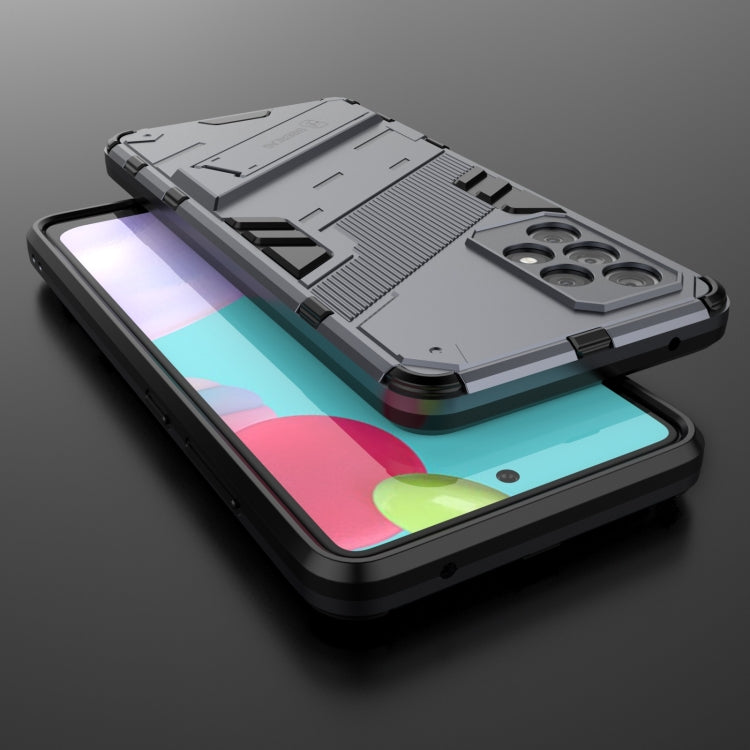 For Samsung Galaxy A52 5G Punk Armor 2 in 1 PC + TPU Shockproof Case with Invisible Holder