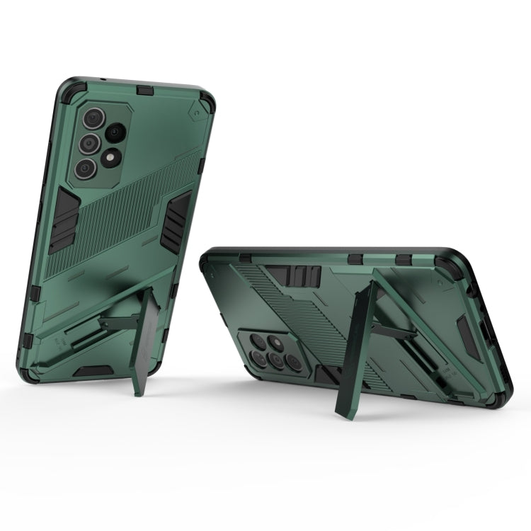 For Samsung Galaxy A52 5G Punk Armor 2 in 1 PC + TPU Shockproof Case with Invisible Holder