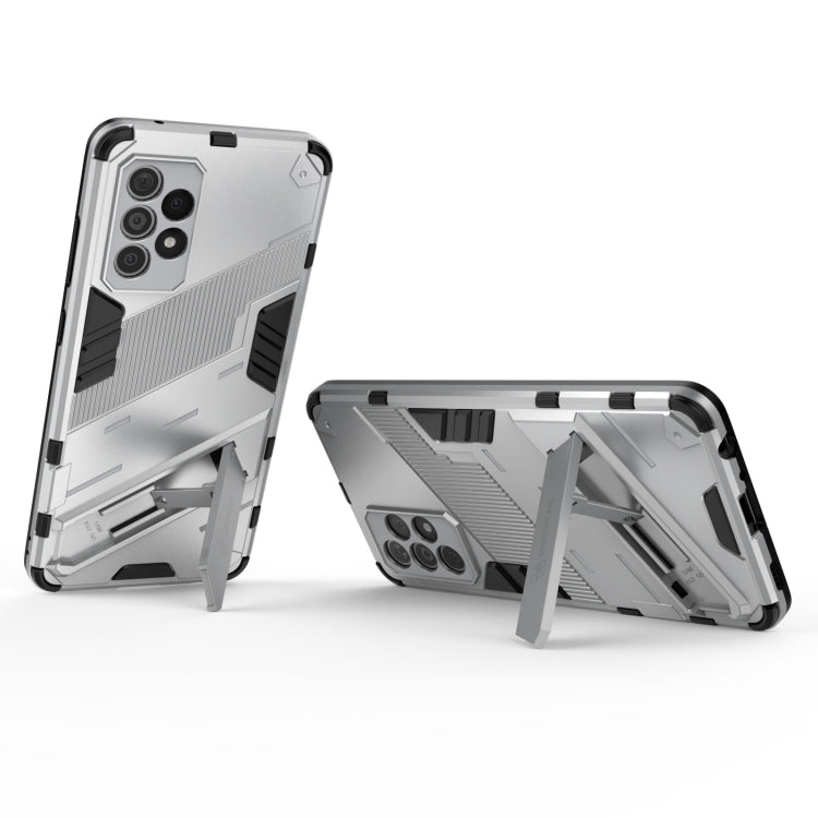 For Samsung Galaxy A52 5G Punk Armor 2 in 1 PC + TPU Shockproof Case with Invisible Holder