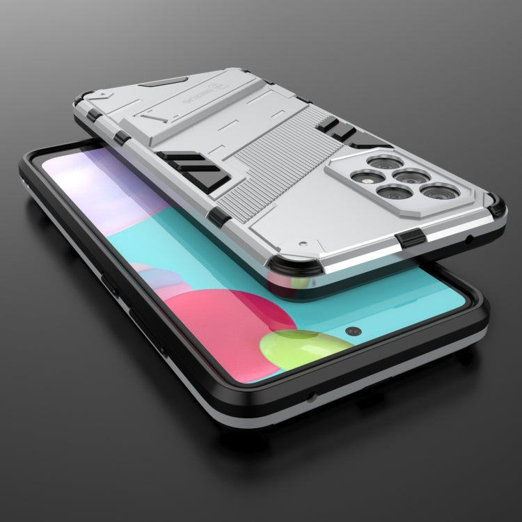 For Samsung Galaxy A52 5G Punk Armor 2 in 1 PC + TPU Shockproof Case with Invisible Holder