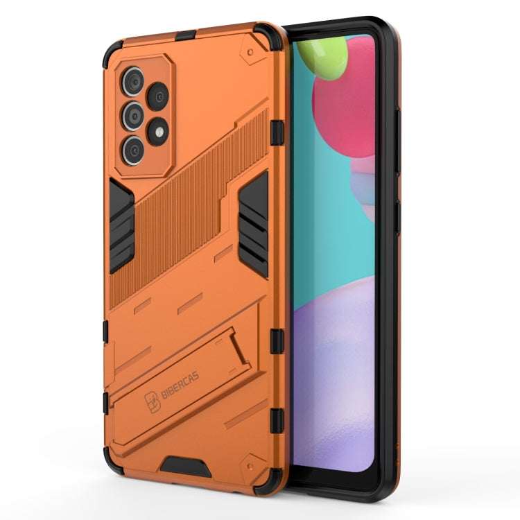 For Samsung Galaxy A52 5G Punk Armor 2 in 1 PC + TPU Shockproof Case with Invisible Holder