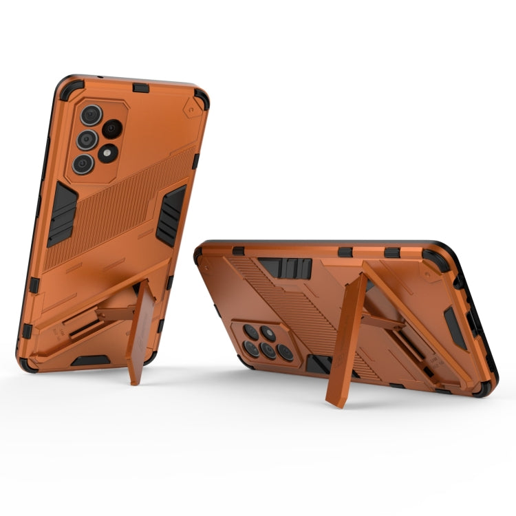 For Samsung Galaxy A52 5G Punk Armor 2 in 1 PC + TPU Shockproof Case with Invisible Holder
