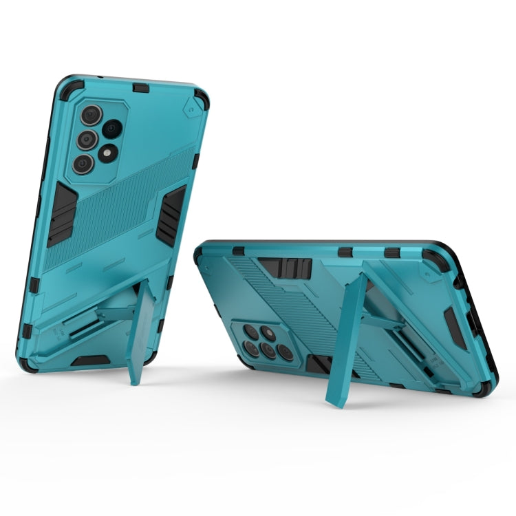 For Samsung Galaxy A52 5G Punk Armor 2 in 1 PC + TPU Shockproof Case with Invisible Holder