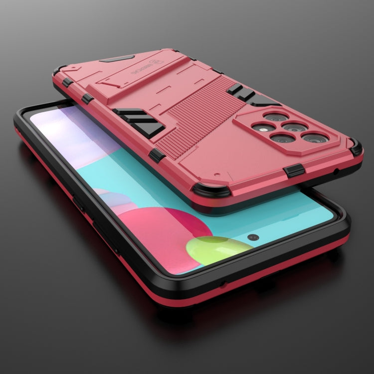 For Samsung Galaxy A52 5G Punk Armor 2 in 1 PC + TPU Shockproof Case with Invisible Holder