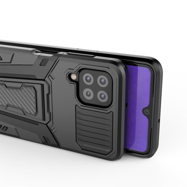 For Samsung Galaxy A22 4G War Chariot Series Armor All-inclusive Shockproof PC + TPU Protective Case with Invisible Holder