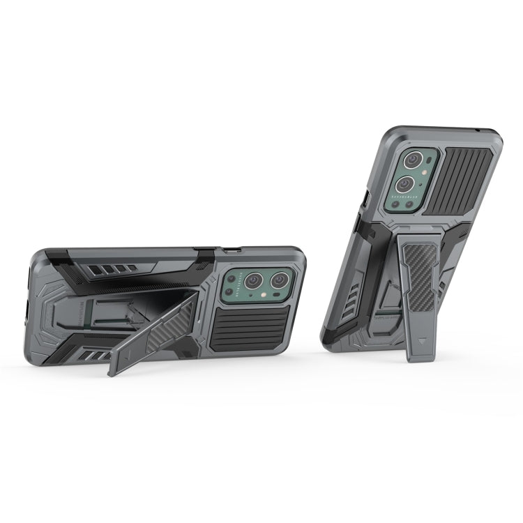 For OnePlus 9 Pro War Chariot Series Armor All-inclusive Shockproof PC + TPU Protective Case with Invisible Holder