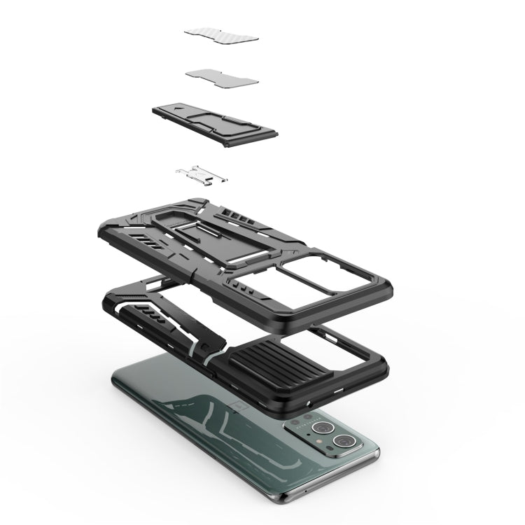 For OnePlus 9 Pro War Chariot Series Armor All-inclusive Shockproof PC + TPU Protective Case with Invisible Holder