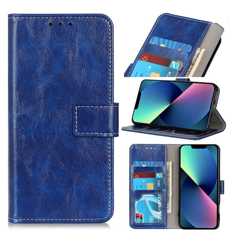 For iPhone 13 mini Retro Crazy Horse Texture Horizontal Flip Leather Case with Holder & Card Slots & Photo Frame & Wallet