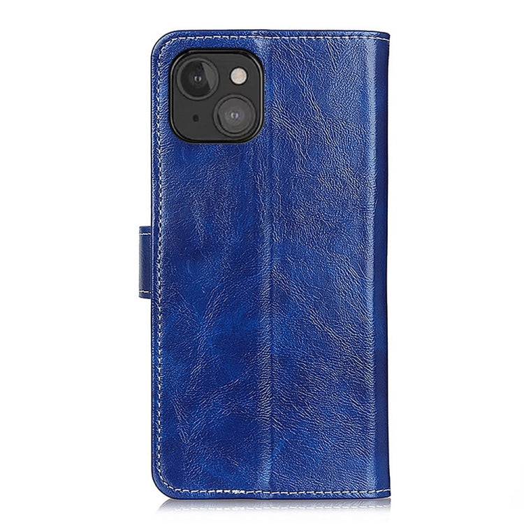 For iPhone 13 mini Retro Crazy Horse Texture Horizontal Flip Leather Case with Holder & Card Slots & Photo Frame & Wallet