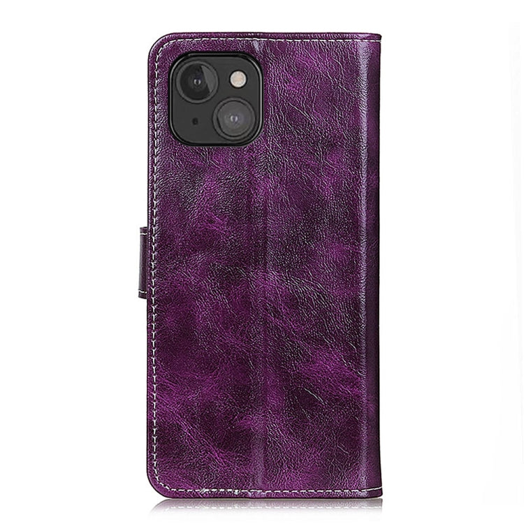 For iPhone 13 mini Retro Crazy Horse Texture Horizontal Flip Leather Case with Holder & Card Slots & Photo Frame & Wallet