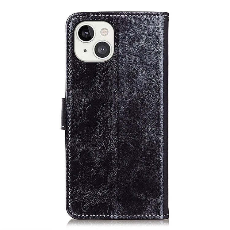 For iPhone 13 Retro Crazy Horse Texture Horizontal Flip Leather Case with Holder & Card Slots & Photo Frame & Wallet