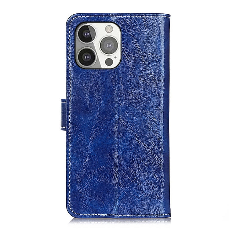 For iPhone 13 Pro Retro Crazy Horse Texture Horizontal Flip Leather Case with Holder & Card Slots & Photo Frame & Wallet
