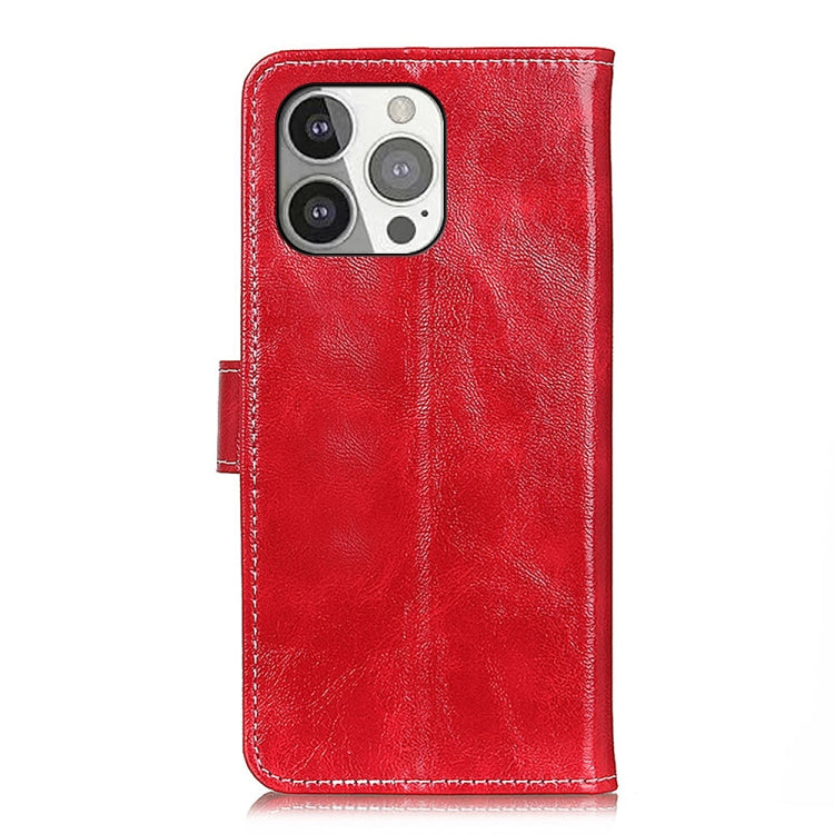 For iPhone 13 Pro Retro Crazy Horse Texture Horizontal Flip Leather Case with Holder & Card Slots & Photo Frame & Wallet