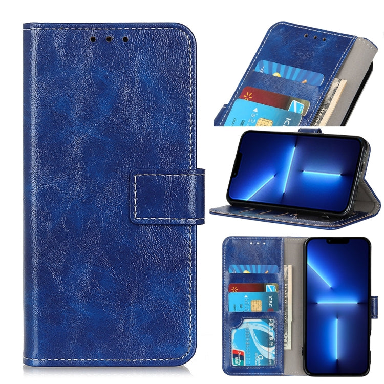 For iPhone 13 Pro Max Retro Crazy Horse Texture Horizontal Flip Leather Case with Holder & Card Slots & Photo Frame & Wallet