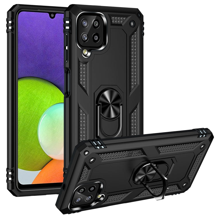 For Samsung Galaxy A22 4G Shockproof TPU + PC Protective Case with 360 Degree Rotating Holder
